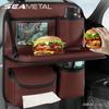 Car Seat Back Storage Bag Universal Interior Auto Seat Back Table For Lunch Drink Holder Car Seats Tray