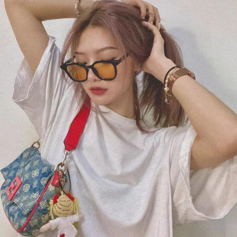 Новые солнцезащитные очки в стиле Инс, ретро, квадратные, женские, мужские, дизайнерские, модные, трендовые, солнцезащитные очки для мужчин и женщин