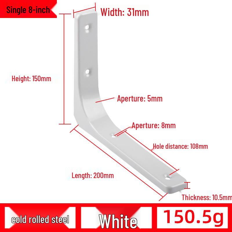 Треугольный настенный кронштейн: Изогнутая, несущая железная опора для стеллажей