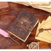 Sun and Moon Leather Journal Antique Handmade Vintage Journal Grimoire Journal