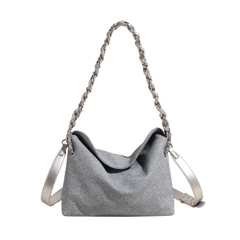 Весна новая мода повседневная сумка под мышку большая вместимость однотонная сумка-ведро для поездок на работу