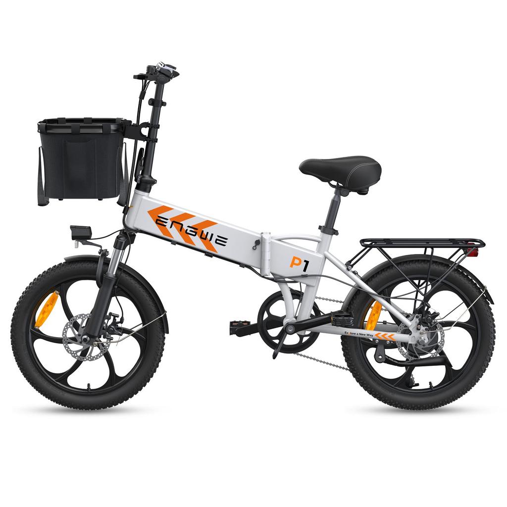 ENGWE P1 Adult Folding Electric Bike 20 inch Tires 250W Motor 36V13Ah Battery ebike City commuting Electric Bicycle