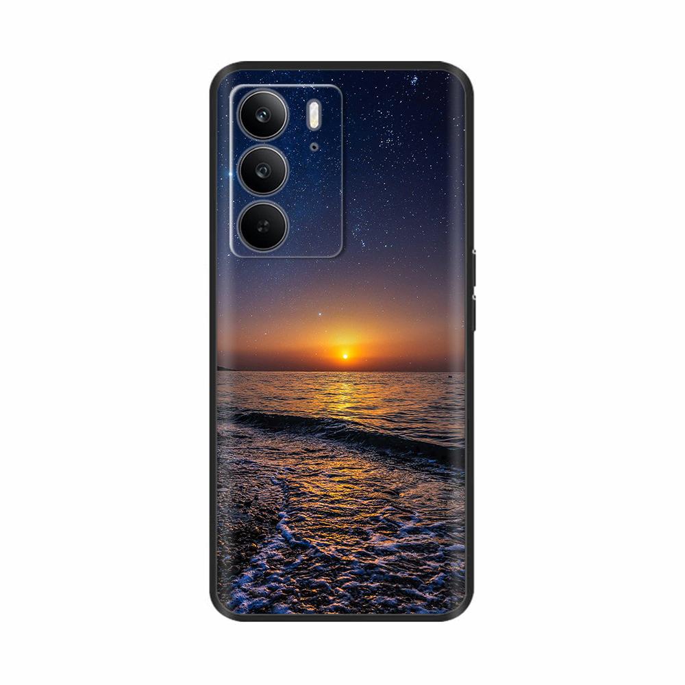 Для Realme 14x 5G Чехол Модный Цветок Мультфильм Мягкий Силикон Задняя Крышка Для Oppo Realme 14x 5G 14 X Чехлы Для Телефона Защитные Fundas