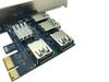 Карта-райзер PCI-Express PCI-E 1 на 4 PCI-E USB 3.0 Слоты Множитель Внешняя карта