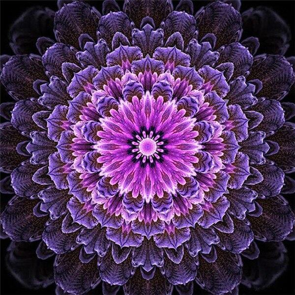 5d Diy Алмазная картина Мандала Алмазная вышивка Крестиком Цветочные картинки Стразы Мозаика Decortion