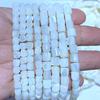 Натуральный перламутр Цилиндрические бусины 6 мм 8 мм, белые бусины в форме ракушки, свободные бусины для изготовления ювелирных изделий