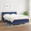 VidaXL Divan Bed with Mattress Blue 140x190 Cm Fabric 3130191