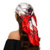 Head Scarf Women Luxury Brand Square 90*90cm Silk Foulard Satin Bandana Cheveux Soft Neckerchief Hijab Hair Scarves For Ladies
