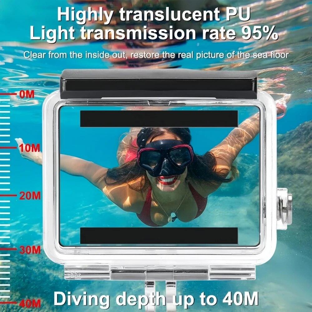 Водонепроницаемый чехол для GoPro Hero4 3, корпус для дайвинга под водой, защитная крышка для Gopro 4 3, корпус, фильтры, аксессуары