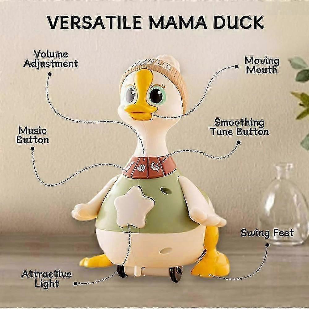Baby Toy Swing Duck Toy Cartoon Press Vehicles Glide Animal Inertia Pull Back Cars Early Education Toys for Toddlers