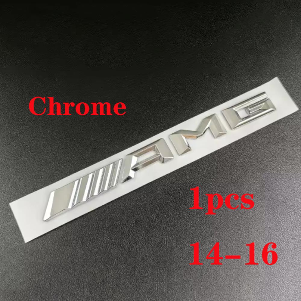 1pcs-zz-- 3D Car Rear Trunk Emblem, Decal Letters Sticker, Mercedes Benz AMG A B C E G CLA W211 W203 W204 W210 W124 Accessories,