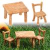 Accessories DIY Gifts Table and Chairs Micro Landscape Garden Furniture Ornament Mini Miniature