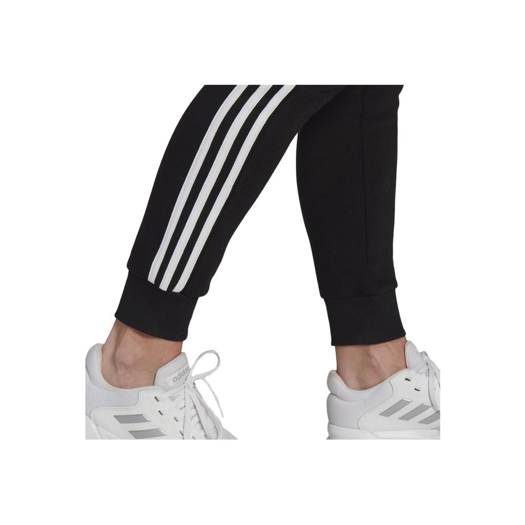 Adidas Женские трикотажные джоггеры со средней посадкой и принтом, черные GM5551