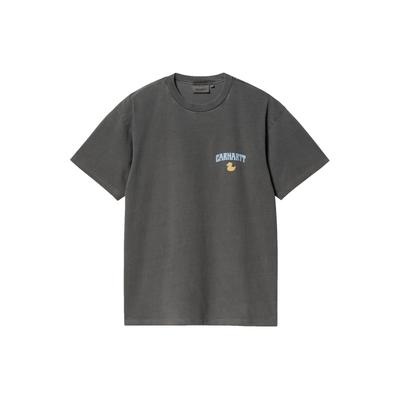 Carhartt WIP Черная футболка унисекс с коротким рукавом и круглым вырезом, с принтом в виде уток, I033171-89-GD