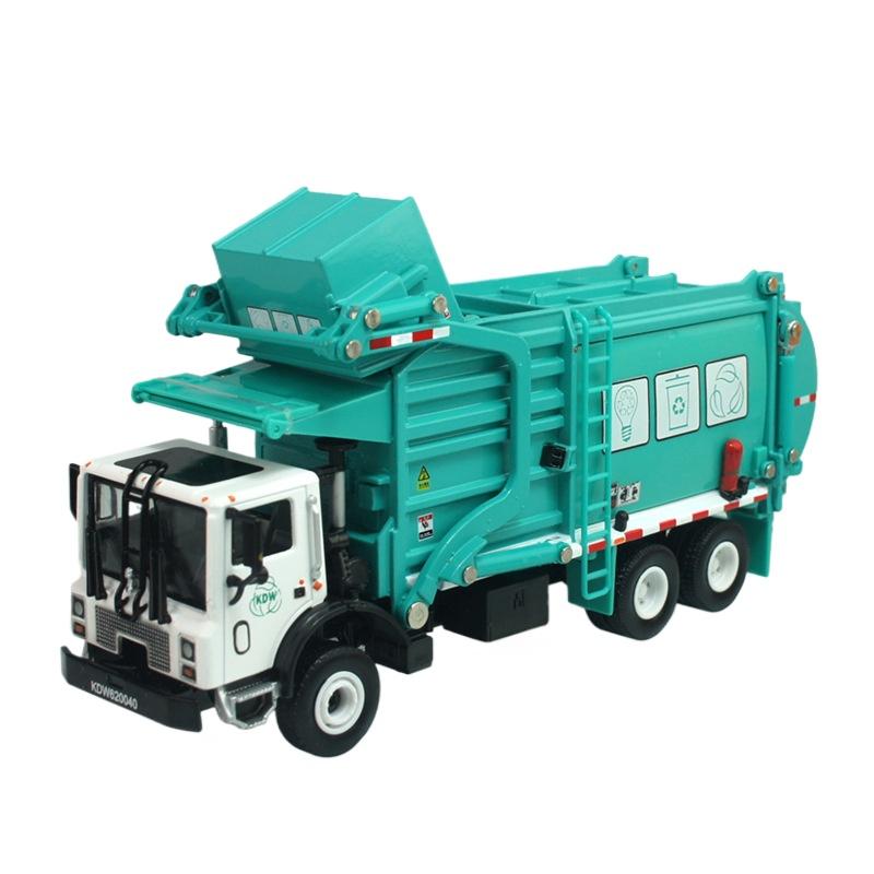 1:24 Мусоровоз Модель уборочной машины из сплава Обработка материалов Уборка Мусорная тележка Машина для мальчиков Игровые игрушки для детей Подарок