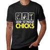 How To Pick Up Chicks T-Shirt Plus Sizes Vintage Graphics Aesthetic Clothing Short Sleeve Tee Men