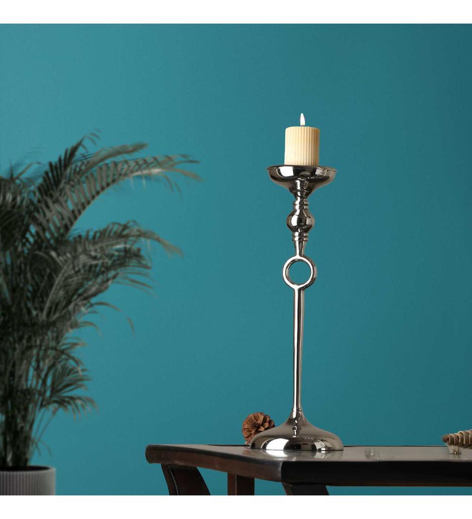 Ajna Small Silver Pillar Holder