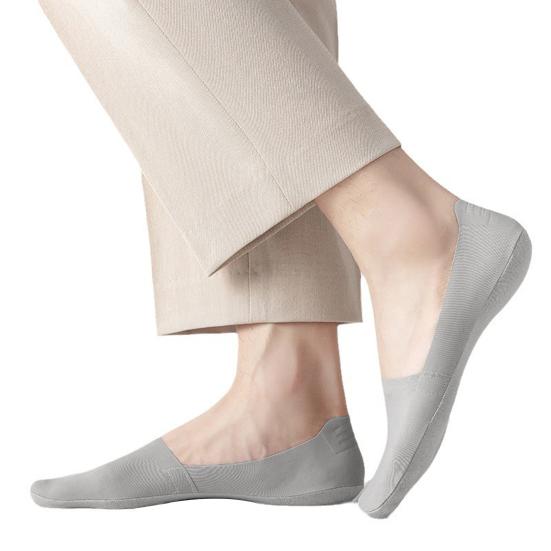 1 пара мужских носков с низкой посадкой, нескользящие, дышащие, впитывающие пот, хлопковые носки с мелким горлом, летние эластичные однотонные носки-невидимки
