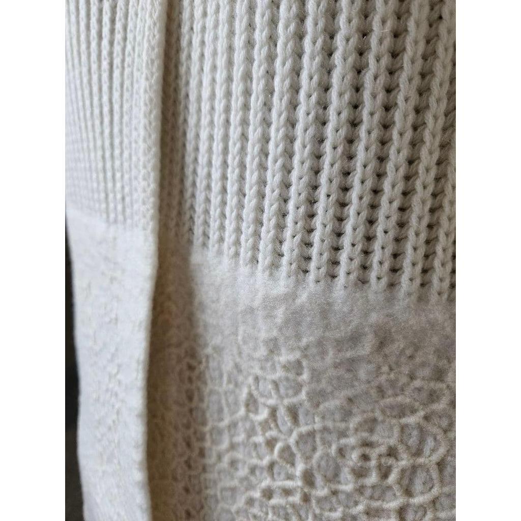 Used Non-negotiable Chanel Camellia motif cashmere stole, unused item
