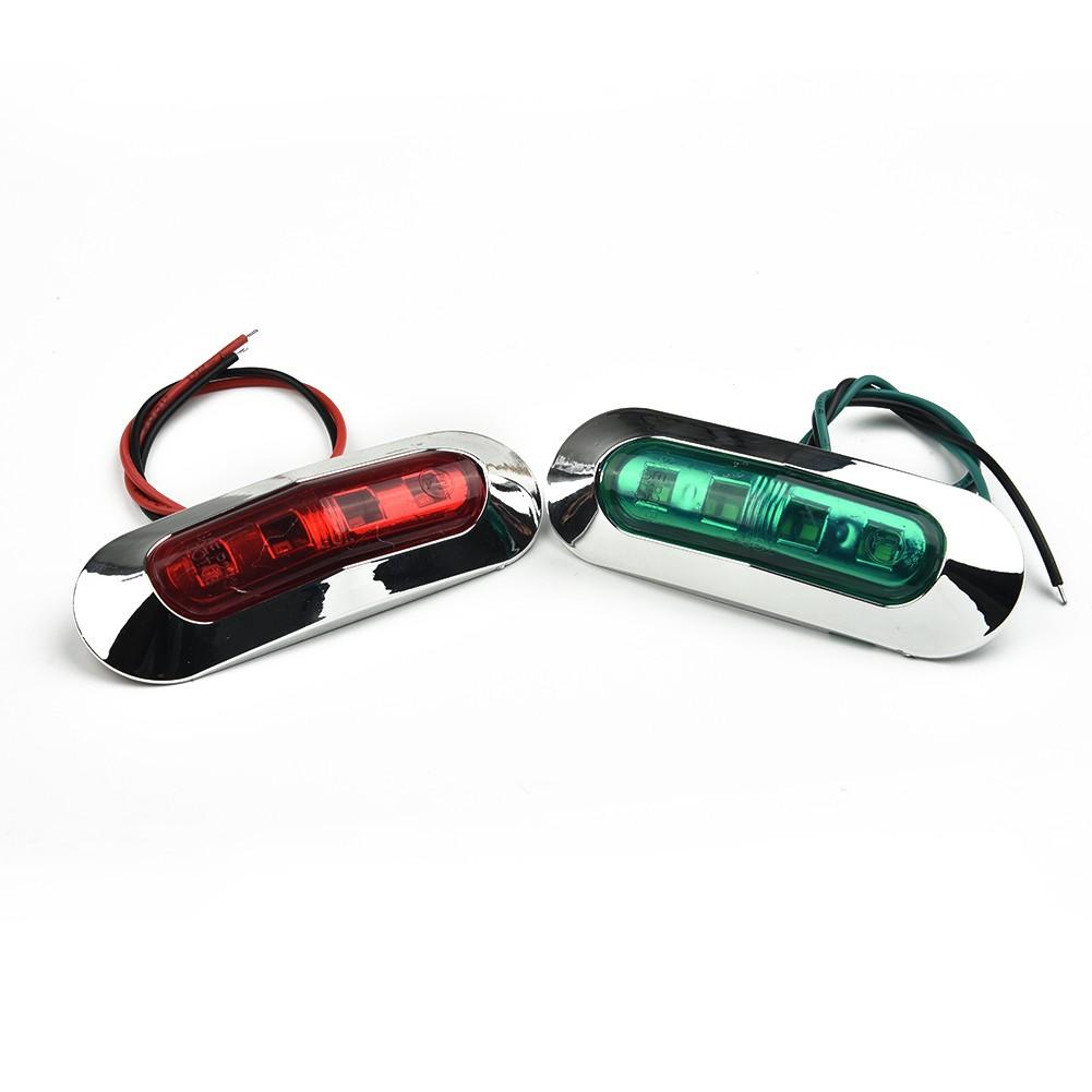 Boat Lights Navigation LED Navigation LED Boat Lights 2 W 2 Wires Connection Piranha Lamp Sealed Waterproof DC 12V-24V