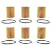 T-Top-Rated-6Pcs Engine Motor Oil Filter Kit 94810722200 For 911 Cayenne Panamera V6 V8 Parts Accessories