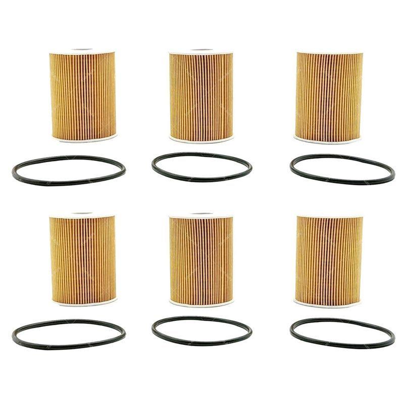 T-Top-Rated-6Pcs Engine Motor Oil Filter Kit 94810722200 For 911 Cayenne Panamera V6 V8 Parts Accessories