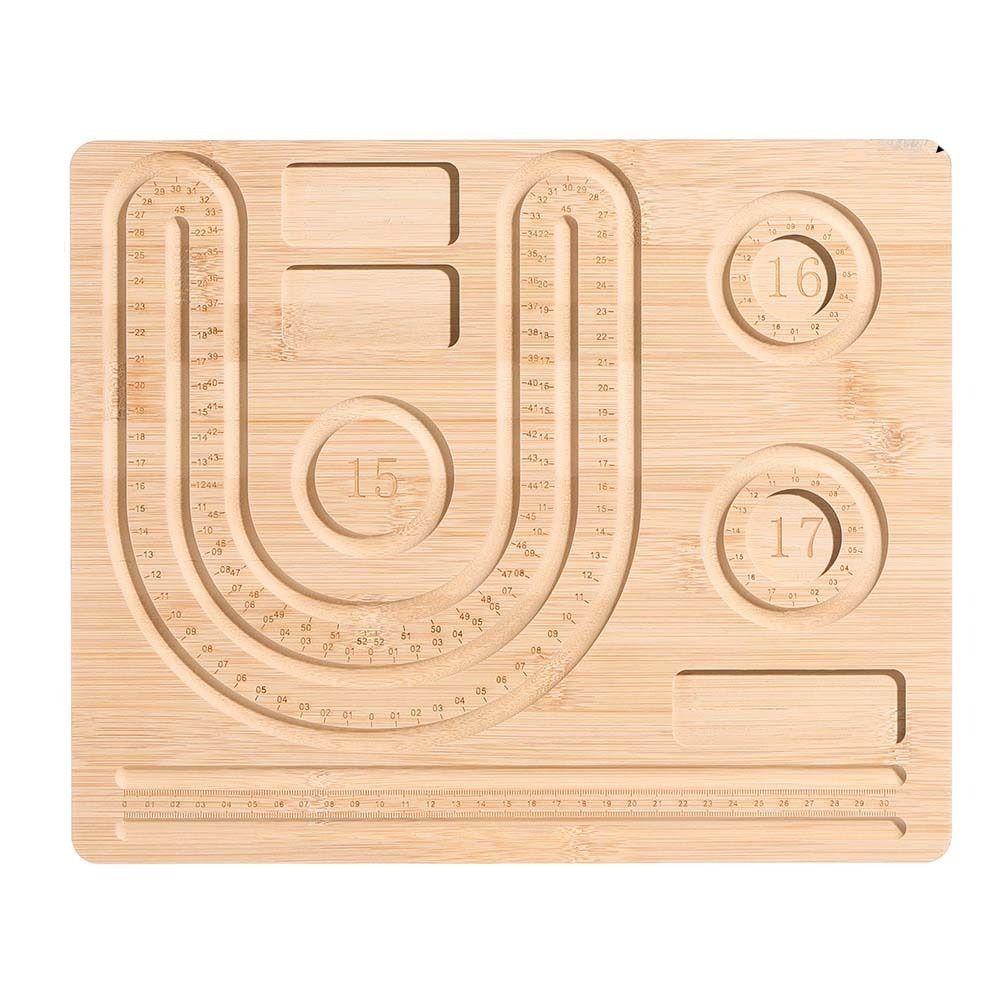 Экологичная деревянная доска с бусинами, несколько типов, доски для бисероплетения браслетов, поделки своими руками