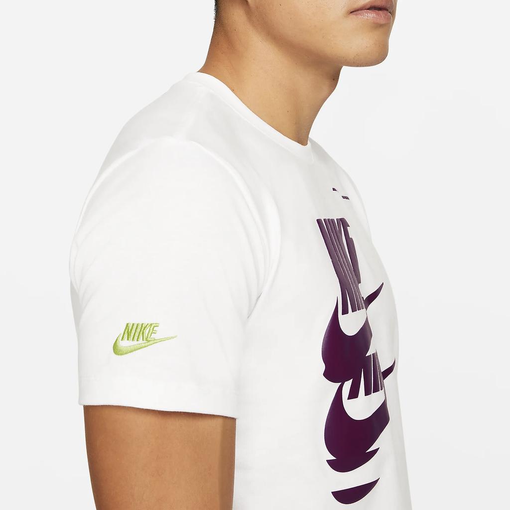 Nike Graphic Print Short Sleeve T-Shirt Men Tops White DM6378-100