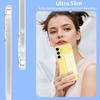 Роскошный прозрачный черный силиконовый мягкий чехол для Samsung Galaxy S25 S24 S23 S21 FE S22 Ultra Plus ультратонкая прозрачная задняя крышка S25