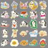 50 Teddy Dog Graffiti Stickers Personalized Cartoon Cute Dog Decoration Mobile Phone Water Cup Shell Stickers