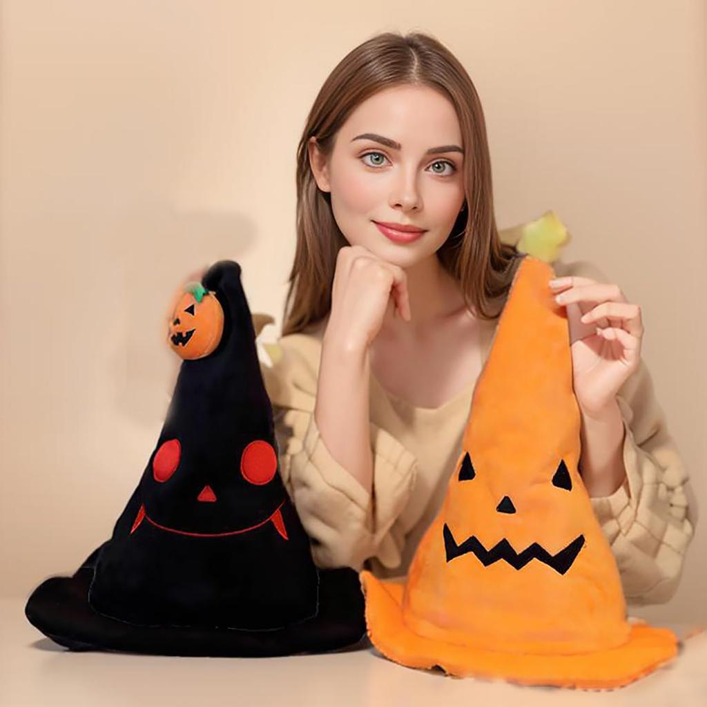 Halloween Hat Pumpkin Witch Hats for Women Halloween Christmas Party Costume Hat