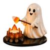 Coffee Bar Tea Light Candle Stand Figurine for Shelf Entry Table Display, Halloween Mummy Candle Cup Accent for Fall Home