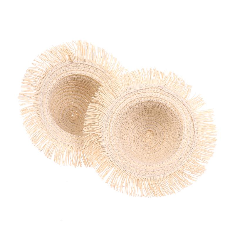 Dollhouse Handmade Daisy Hat Sun Cap For 1/6 Doll Accessories Doll Cute Hat With Bow Decoration Doll Hat Children'S Toy Gift