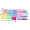 15000pcs 3mm AB Jelly Nail Rhinestones Resin Flat Back Colorful 3D Metal Nail Art Sampler Kits
