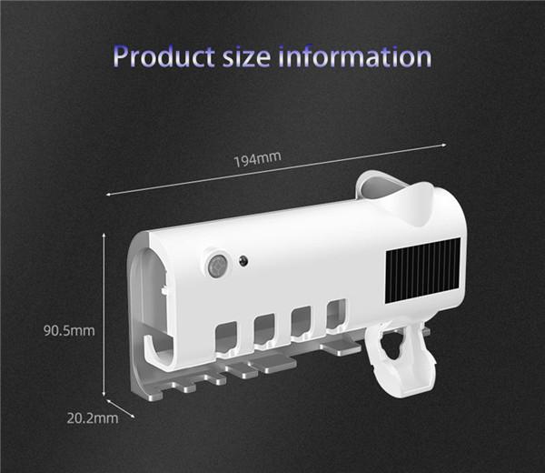 Автоматический УФ-свет, умный дозатор зубной пасты, соковыжималка для зубной пасты, стерилизатор для зубных щеток, держатель