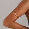 Fashionable Arm Bracelet with Cross-border Design Sense, Alloy Plain Ring, Water Drop Arm Bracelet with Adjustable Opening