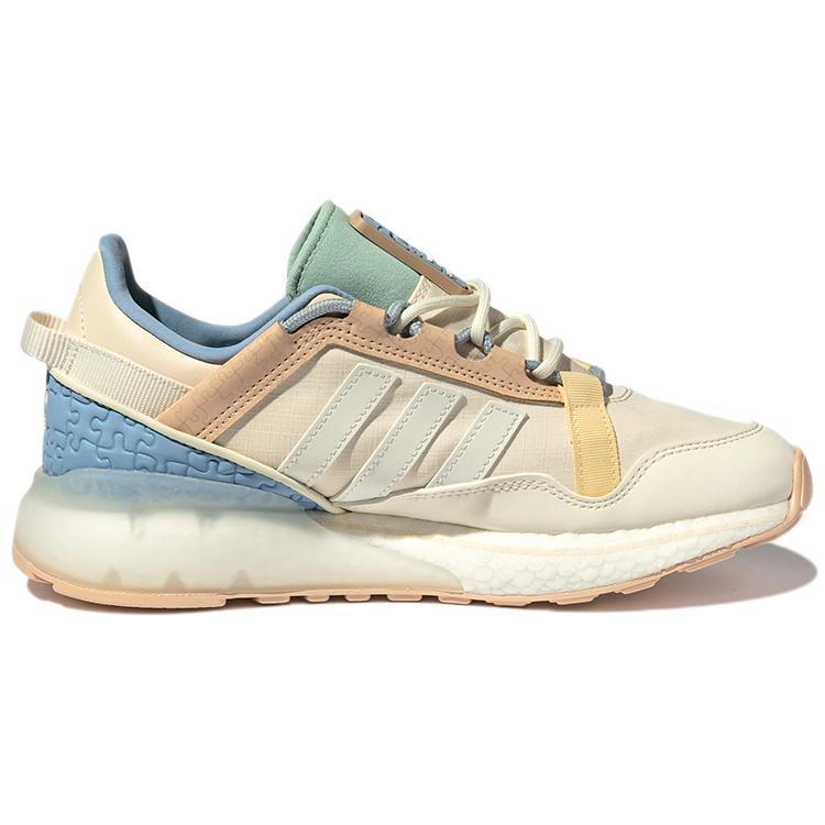 Adidas Оригинальные Унисекс Zx 2K Boost Pure Низкие Беговые Кроссовки Бежевый/Желтый GZ3416