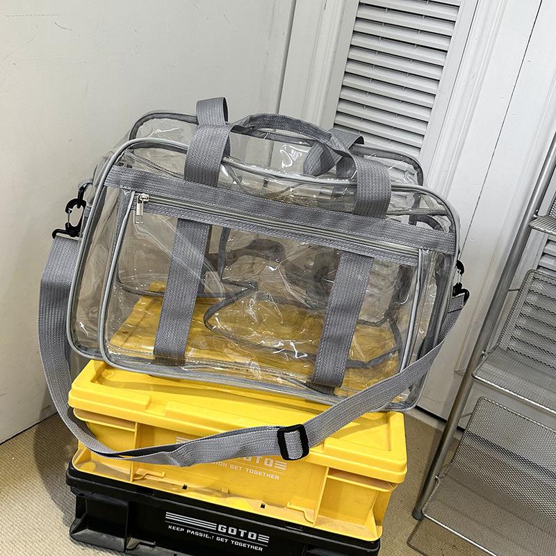 Мужская и женская водонепроницаемая ПВХ модная повседневная пляжная сумка водонепроницаемый пояс отделение для обуви желе прозрачная сумка для плавания