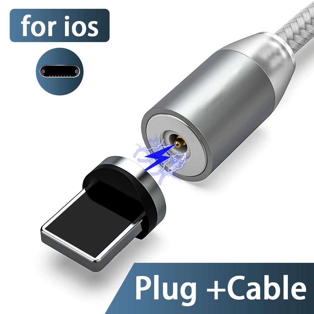3A светодиодный магнитный USB-кабель для быстрой зарядки USBC-кабель Магнитное зарядное устройство для передачи данных и зарядки Кабель Micro USB Кабель для мобильного телефона USB-шнур