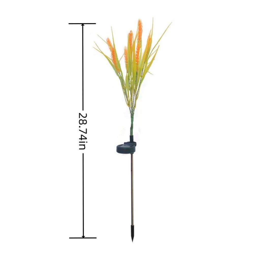 1/2 шт. 7 головок, работающий на солнечной энергии, светильник для монтажа в грунт в виде пшеничного колоса, садовый газонный светильник, уличное освещение для кемпинга, вечеринки, украшения