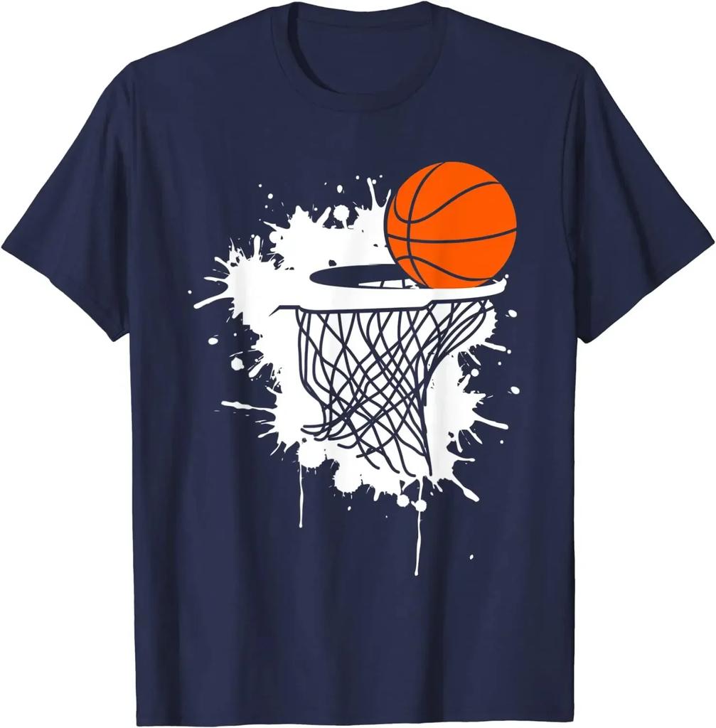 Basketball Tshirts for Men Slam Dunk Teens Kids Youth Player T-Shirt Four Seasons Daily Cotton Oversized T Shirt Mens T Shirts