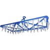 52-Pinch Large Capacity Folding Corner Hanger, Space-Saving Design with Kamoi Hooks, Laundry Hanger, Indoor/Outdoor Use, Blue