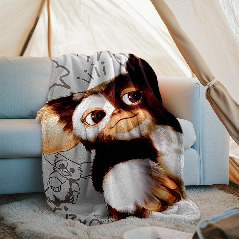 Gremlins Theme Printed Blanket - Perfect for Couch, Bed, Travel & Outdoor Use | Machine Washable, Cozy & Durable.
