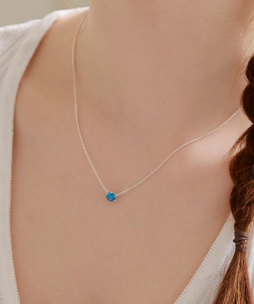 Серебряное колье Dmoment Gemma 925 (3 цвета)