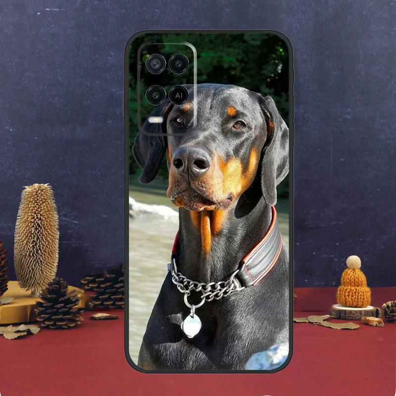 Dachshund Doberman Dog Case For OPPO A54 A74 A94 A98 A78 A79 A16 A76 A96 A5 A9 A17 A77 A15 A52 A72 A53 A57S Cover