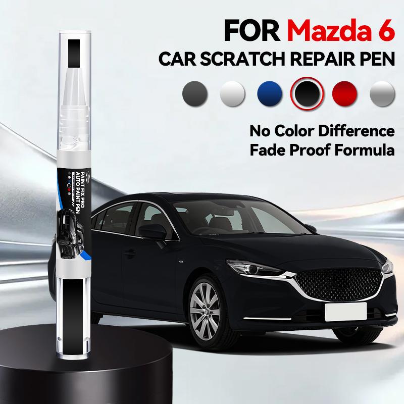 Для Mazda 6 2002-2025 GG GH GJ GL Ремонтный маркер для краски Подкраска Удаление царапин Сделай сам Автоаксессуары Черный Белый Красный Синий Коричневый Серый