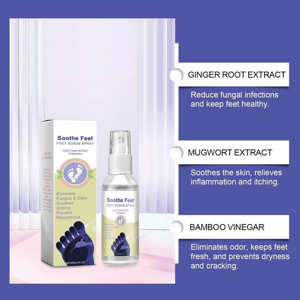 Спрей от запаха ногАнтибактериальный дезодорант-порошокПротив зуда и запаха пота Жидкость для ног спортсменов Противогрибковая обувь Носки Уход за ногами