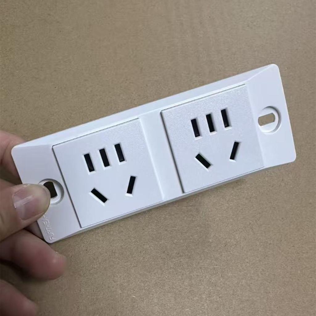 10A Three-Hole Surge-Protected Power Strip with Industrial Two-Position & Five-Hole Sockets, 118 Type