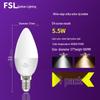 LED Candle Bulb with E14/E27 Base - Super Bright Energy-Saving Crystal Chandelier Bulb with Pointed Drag Tail Design