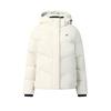 Наследие Мода Простой Повседневный Спорт Универсальный Удобный Теплый Пуховик с Капюшоном Женская Верхняя Одежда Белый F11W548902FIV